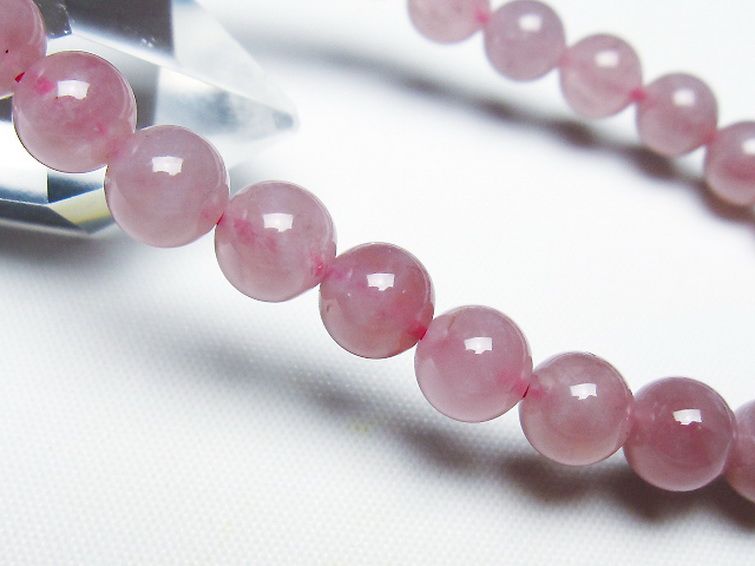 ローズクォーツ ブレスレット 7mm [t373-6888] 3枚目