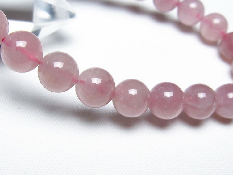 ローズクォーツ ブレスレット 8mm [t373-6953] 3枚目