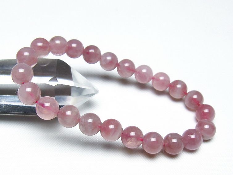 ローズクォーツ ブレスレット 8mm [t373-6968] 1枚目