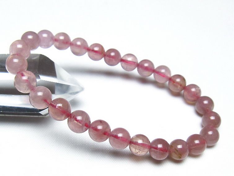 ローズクォーツ ブレスレット 7mm [t373-6990] 1枚目