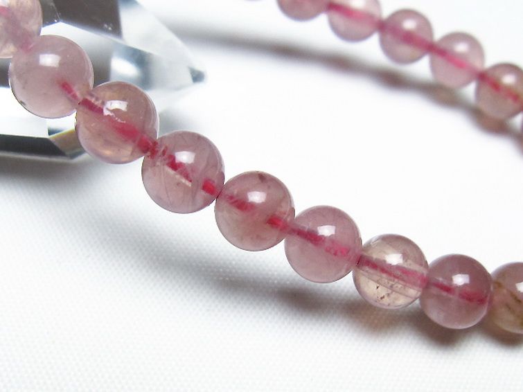 ローズクォーツ ブレスレット 7mm [t373-6990] 3枚目