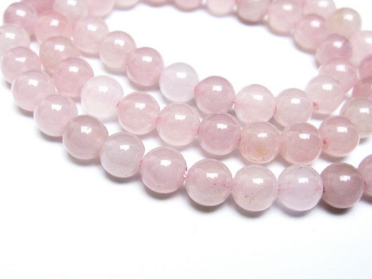 ローズクォーツ 一連 7mm ビーズ [t374-1707] 2枚目
