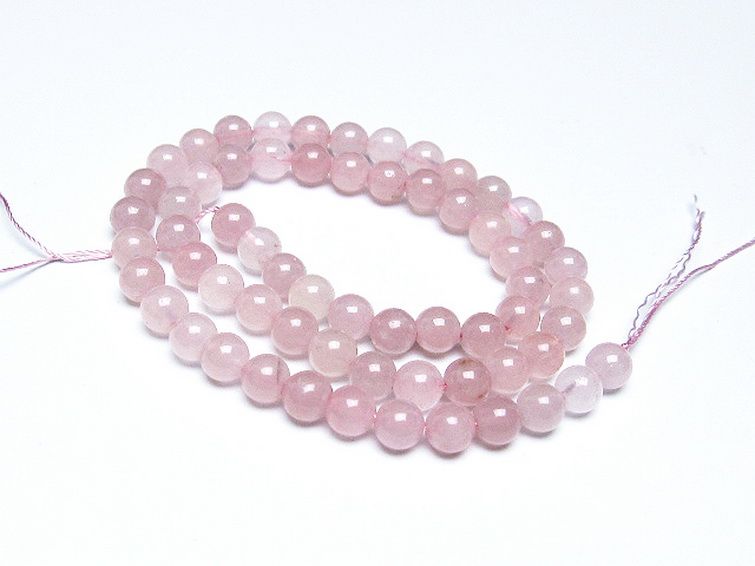 ローズクォーツ 一連 7mm [t374-1711]
