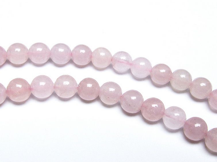 ローズクォーツ 一連 6mm ビーズ [t374-1846] 2枚目
