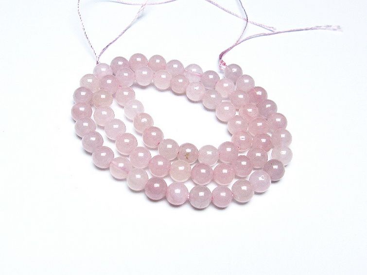 ローズクォーツ 一連 7mm ビーズ [t374-1870] 1枚目