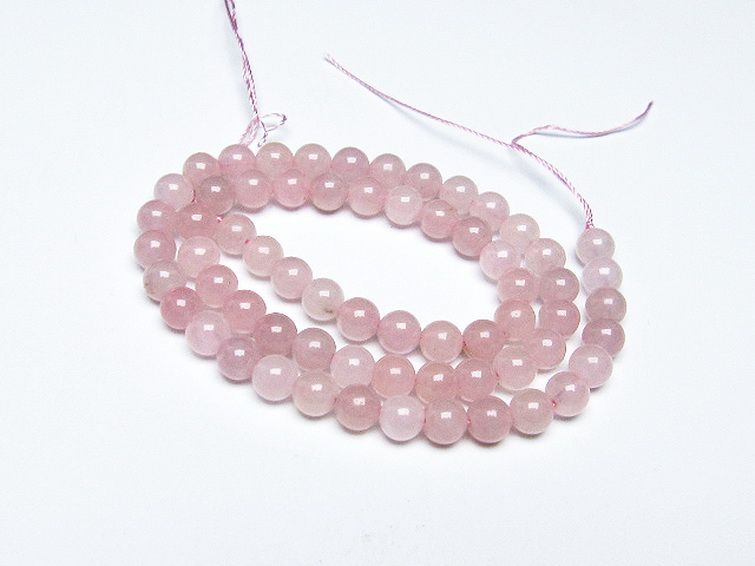 ローズクォーツ 一連 6mm ビーズ [t374-2029] 1枚目