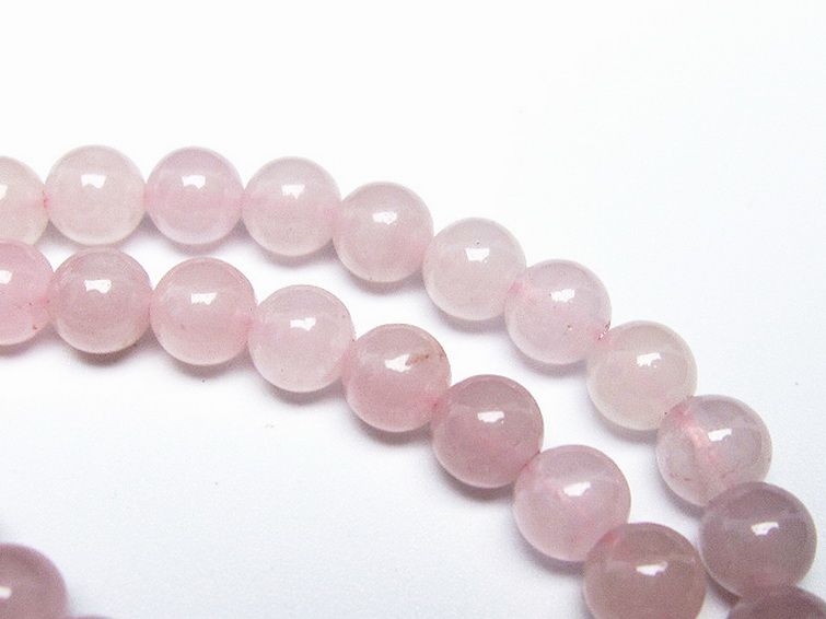ローズクォーツ 一連 6mm ビーズ [t374-2029] 2枚目