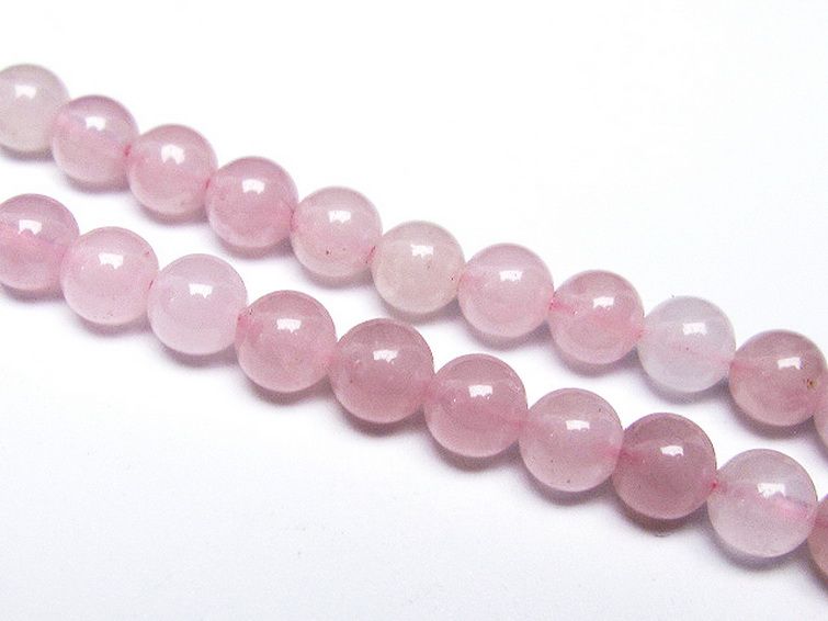 ローズクォーツ 一連 6mm ビーズ [t374-2062] 3枚目