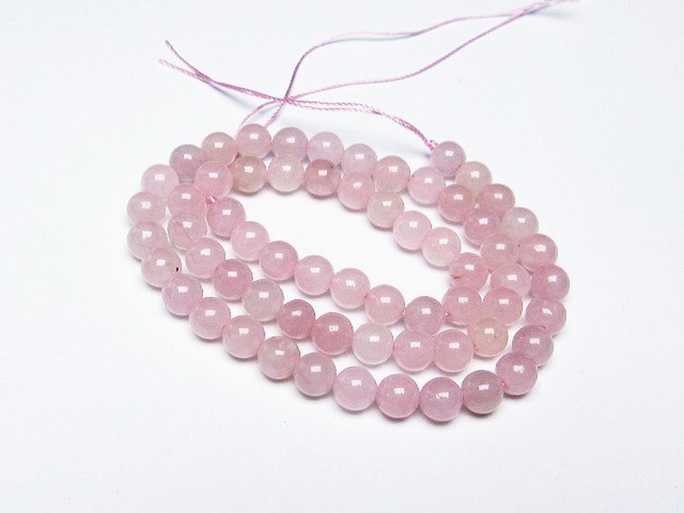ローズクォーツ 一連 7mm ビーズ [t374-2146] 1枚目