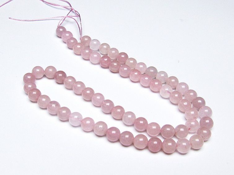 ローズクォーツ 一連 7mm ビーズ [t374-2160] 2枚目