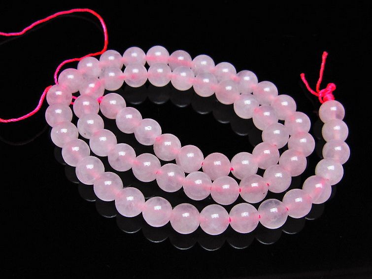 ローズクォーツ 一連 7mm ビーズ [t374-2206] 1枚目
