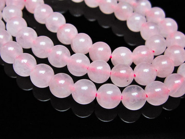 ローズクォーツ 一連 7mm ビーズ [t374-2206] 3枚目