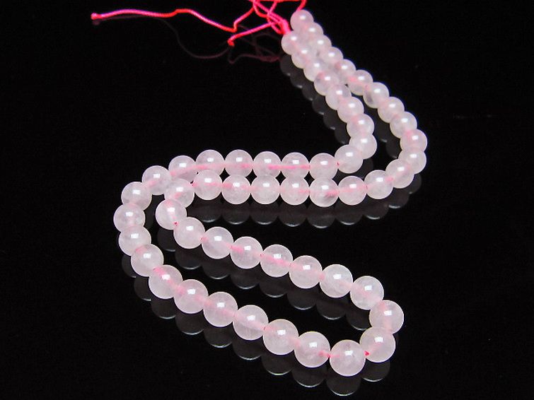ローズクォーツ 一連 7mm ビーズ [t374-2208] 2枚目