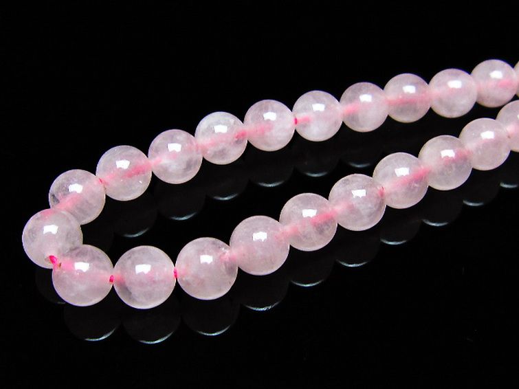ローズクォーツ 一連 7mm ビーズ [t374-2210] 3枚目