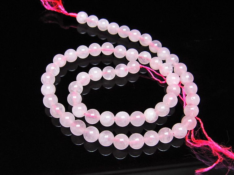 ローズクォーツ 一連 7mm ビーズ [t374-2217] 1枚目