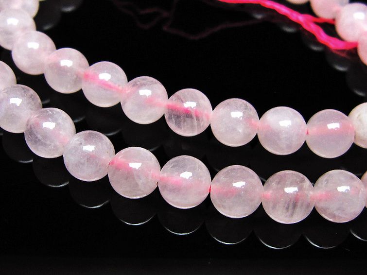 ローズクォーツ 一連 7mm ビーズ [t374-2217] 3枚目