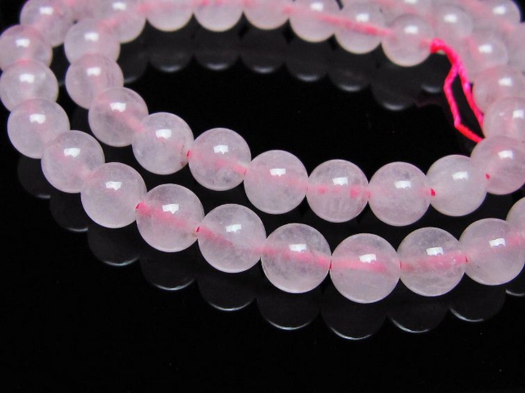 ローズクォーツ 一連 7mm ビーズ [t374-2221] 3枚目