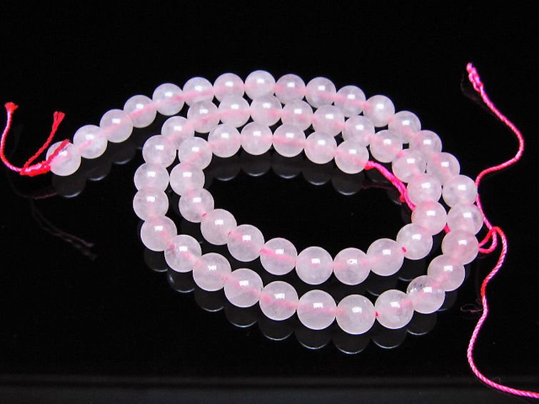 ローズクォーツ 一連 7mm ビーズ [t374-2224] 1枚目