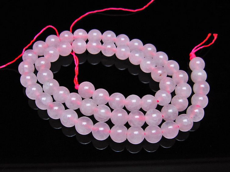 ローズクォーツ 一連 7mm ビーズ [t374-2230] 1枚目