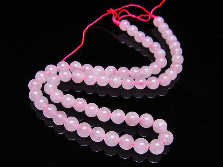 ローズクォーツ 一連 7mm ビーズ [t374-2230] 2枚目