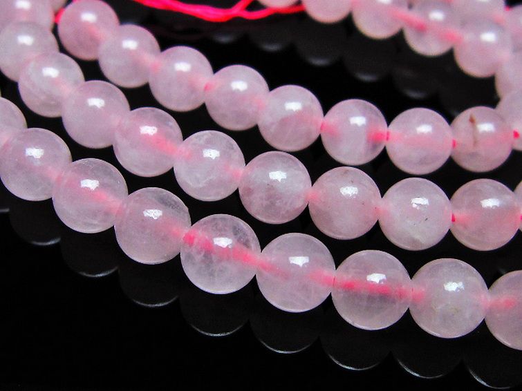 ローズクォーツ 一連 7mm ビーズ [t374-2230] 3枚目