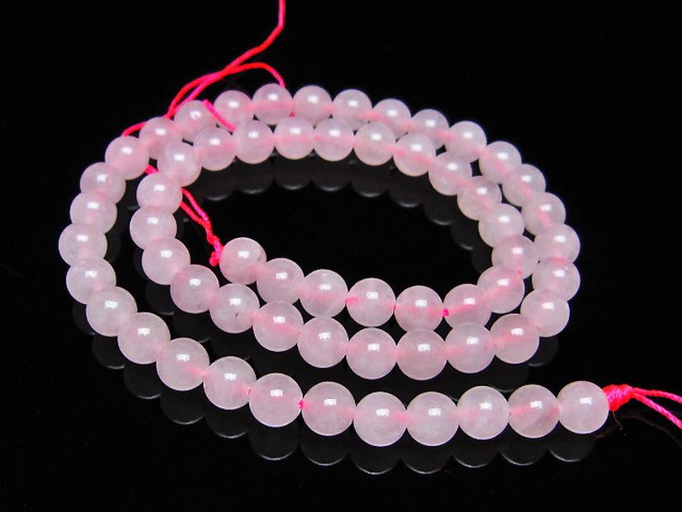 ローズクォーツ 一連 7mm ビーズ [t374-2232] 1枚目