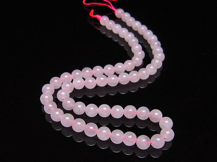 ローズクォーツ 一連 7mm ビーズ [t374-2232] 2枚目