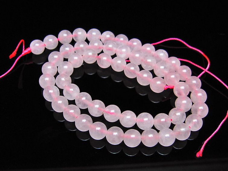 ローズクォーツ 一連 7mm ビーズ [t374-2235] 1枚目