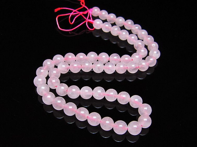 ローズクォーツ 一連 7mm ビーズ [t374-2235] 2枚目