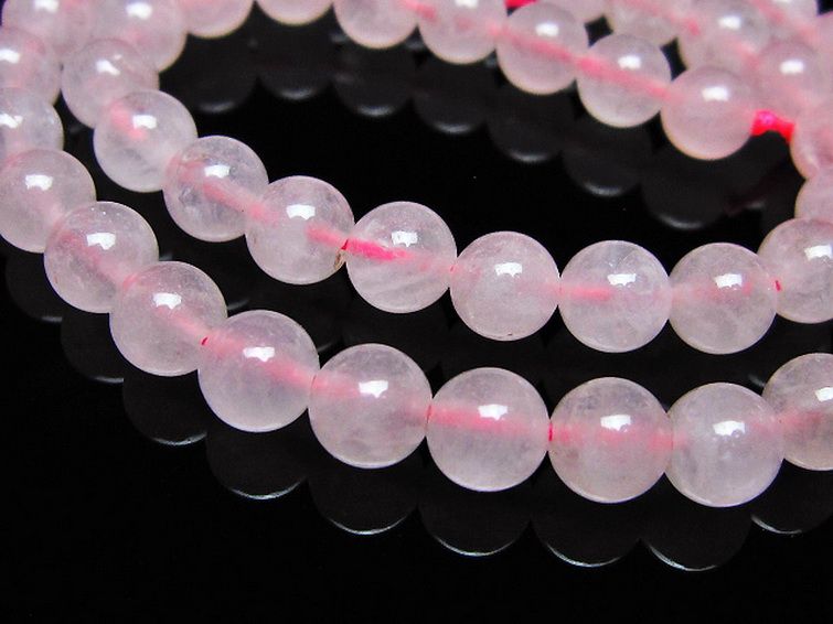 ローズクォーツ 一連 7mm ビーズ [t374-2235] 3枚目