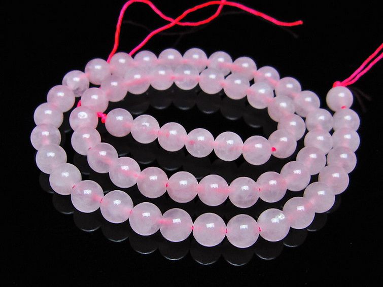 ローズクォーツ 一連 7mm ビーズ [t374-2238] 1枚目