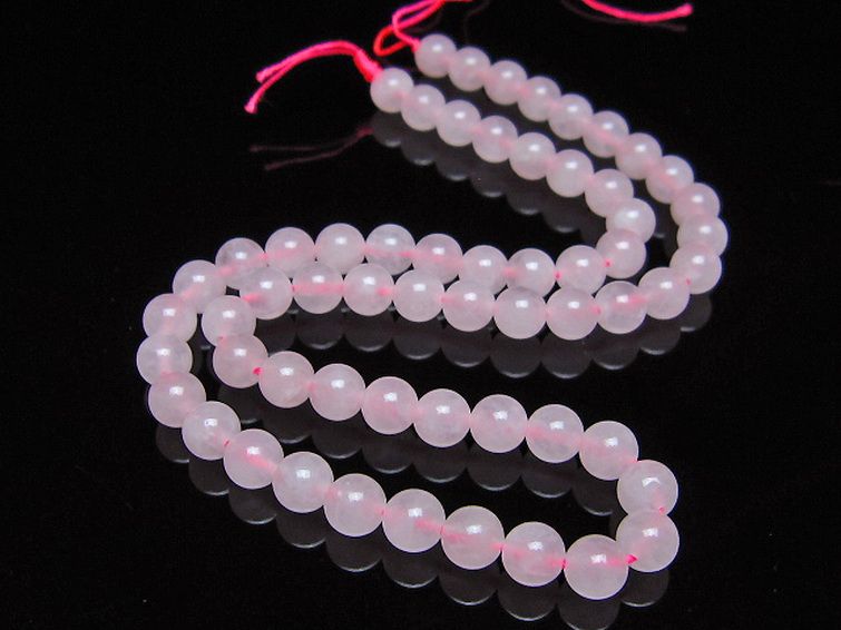 ローズクォーツ 一連 7mm ビーズ [t374-2238] 2枚目