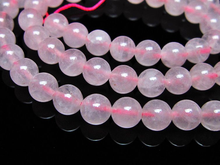 ローズクォーツ 一連 7mm ビーズ [t374-2241] 3枚目