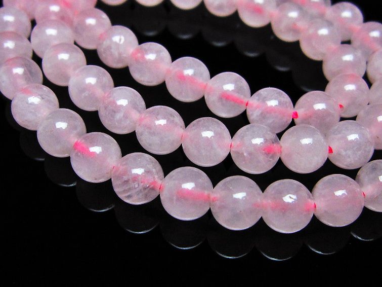 ローズクォーツ 一連 7mm ビーズ [t374-2244] 3枚目