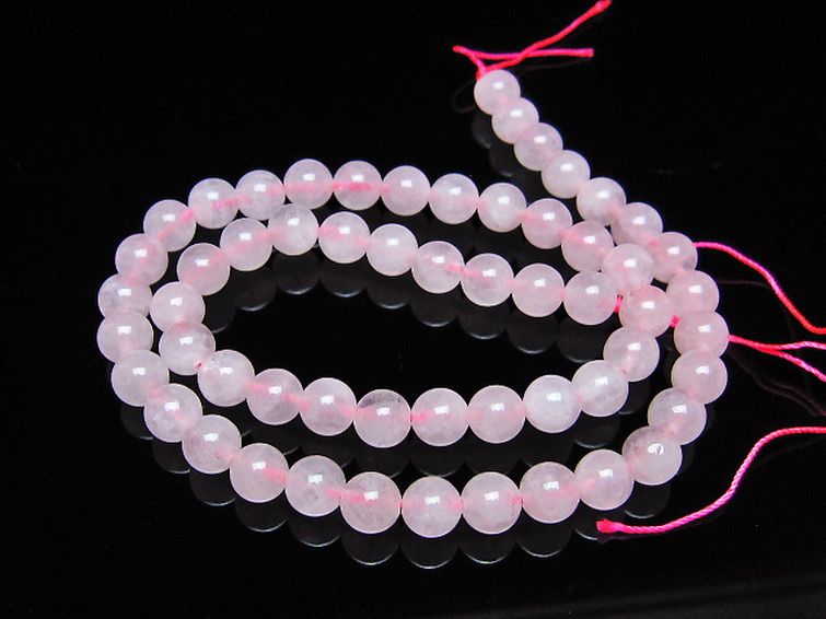ローズクォーツ 一連 7mm ビーズ [t374-2247] 1枚目