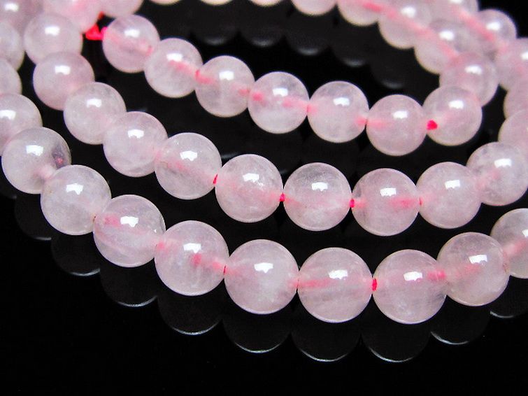 ローズクォーツ 一連 7mm ビーズ [t374-2251] 3枚目