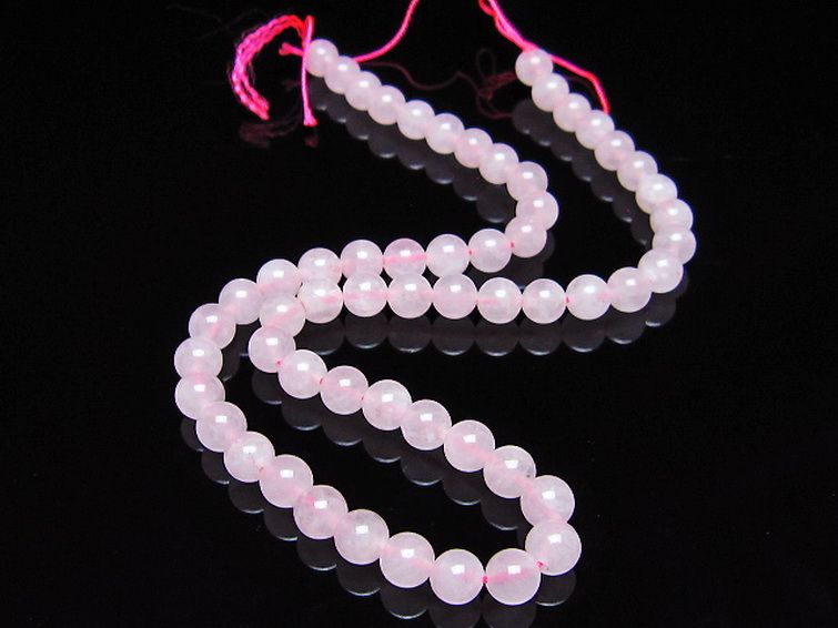 ローズクォーツ 一連 7mm ビーズ [t374-2259] 2枚目