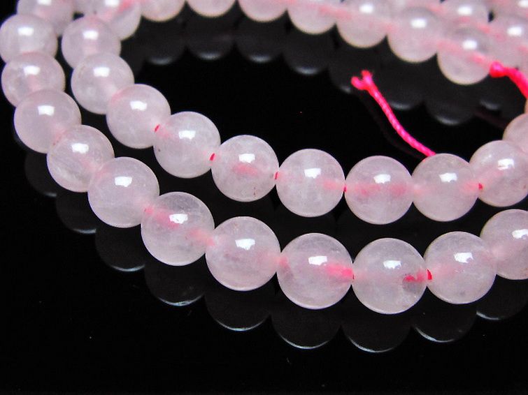 ローズクォーツ 一連 7mm ビーズ [t374-2259] 3枚目