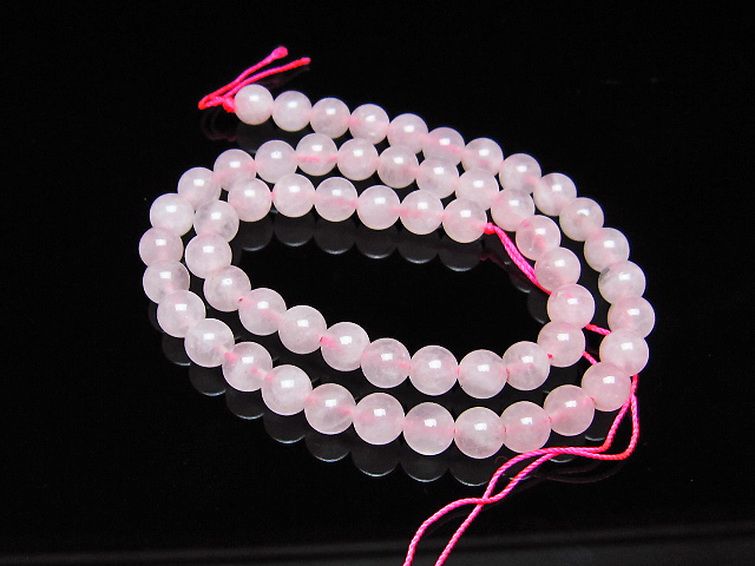 ローズクォーツ 一連 7mm ビーズ [t374-2263] 1枚目