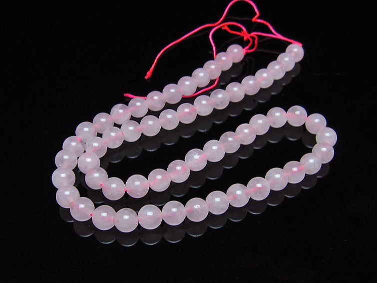 ローズクォーツ 一連 7mm ビーズ [t374-2263] 2枚目