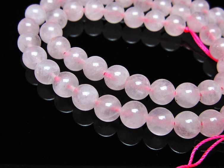 ローズクォーツ 一連 7mm ビーズ [t374-2263] 3枚目