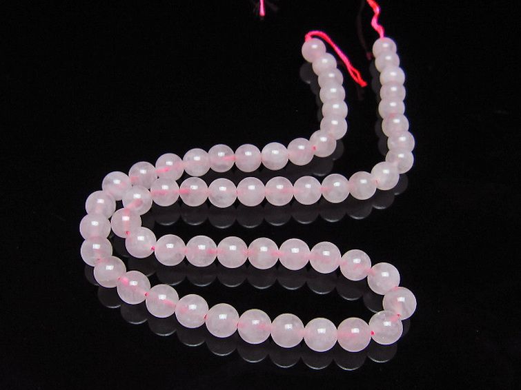 ローズクォーツ 一連 7mm ビーズ [t374-2267] 2枚目