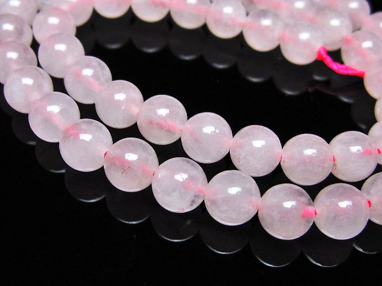 ローズクォーツ 一連 7mm ビーズ [t374-2268] 3枚目