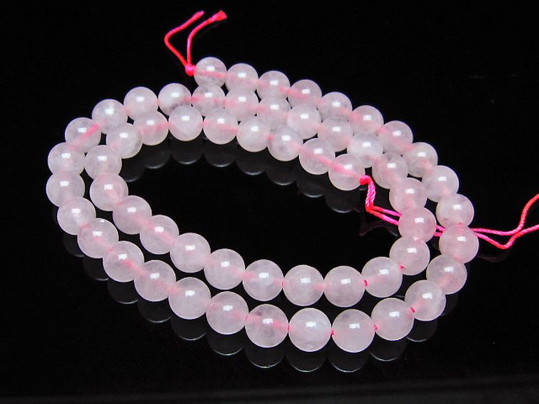 ローズクォーツ 一連 7mm ビーズ [t374-2271] 1枚目