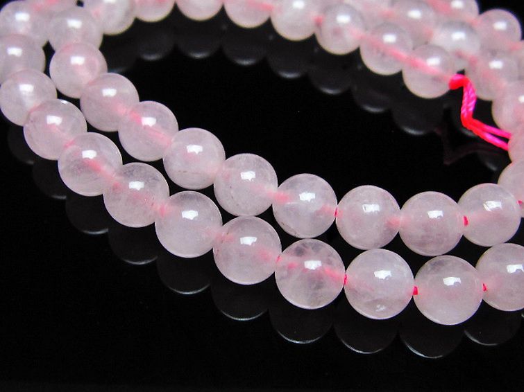 ローズクォーツ 一連 7mm ビーズ [t374-2271] 3枚目