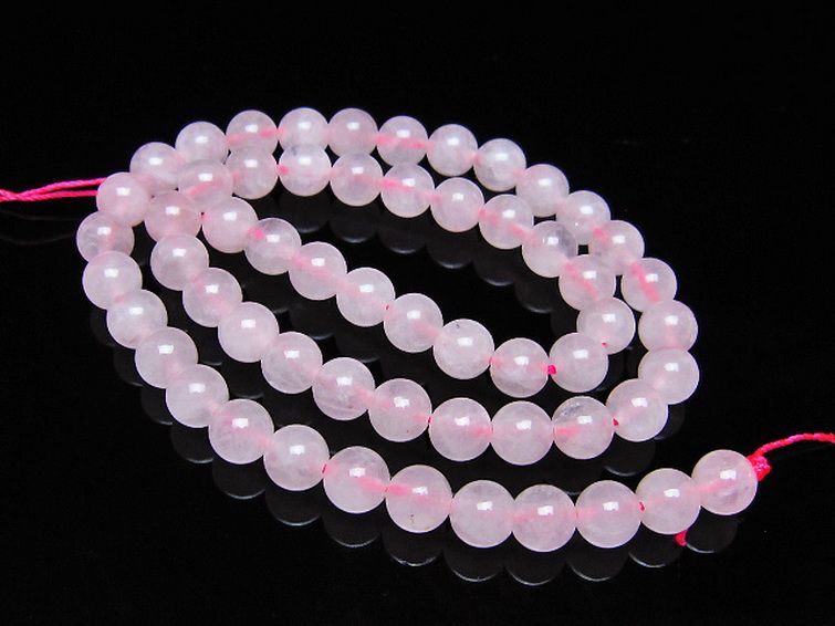 ローズクォーツ 一連 7mm ビーズ [t374-2275] 1枚目