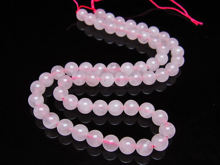 ローズクォーツ 一連 7mm ビーズ [t374-2275] 2枚目