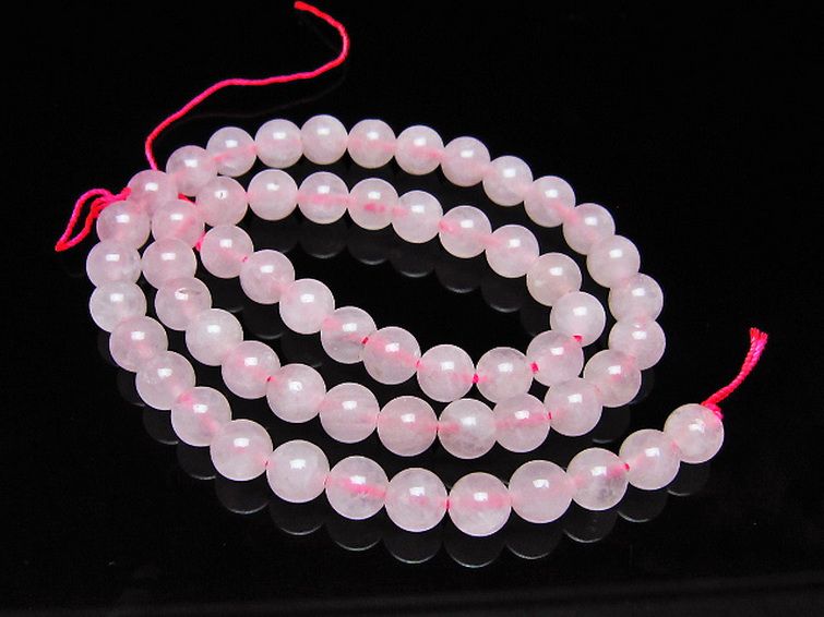 ローズクォーツ 一連 7mm ビーズ [t374-2282] 1枚目