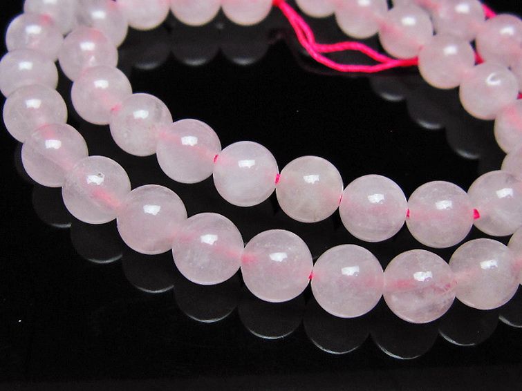 ローズクォーツ 一連 7mm ビーズ [t374-2282] 3枚目