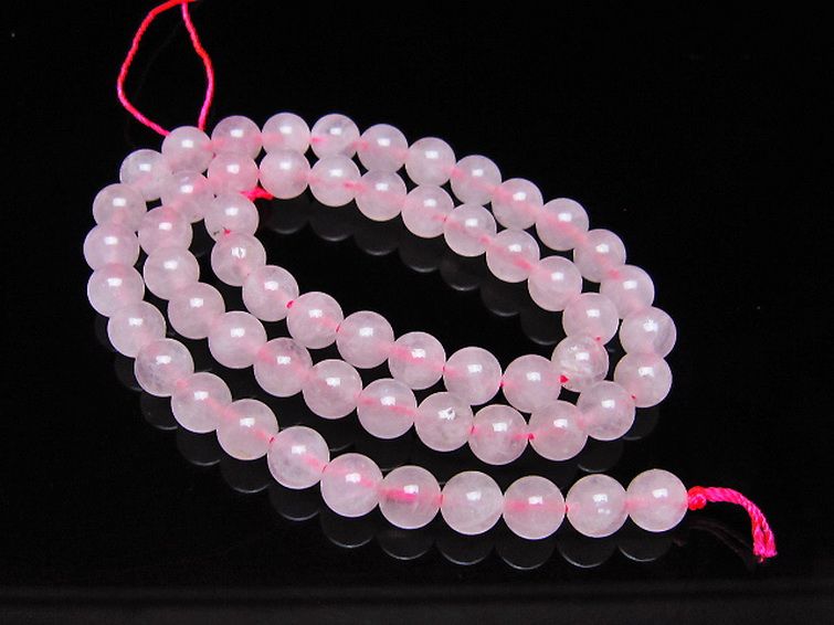 ローズクォーツ 一連 7mm ビーズ [t374-2289] 1枚目
